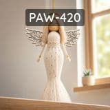 Skrzydła anioła laserowo wycinane ze sklejki do aniołków z makramy.