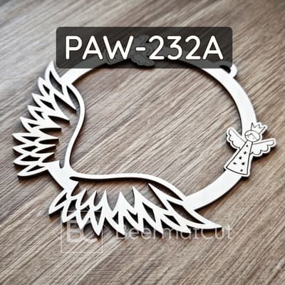 Skrzydła do aniołków na obręczy, sklejka laserowana, baza do makramy i rękodzieła.