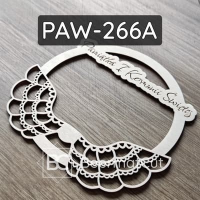 Skrzydła na obręczy, wycinane laserowo ze sklejki, pamiątka Komunii Świętej, baza do makramy.