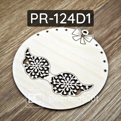 Baza do makramy ze sklejki wycinanej laserowo, motyw skrzydeł, do rękodzieła.