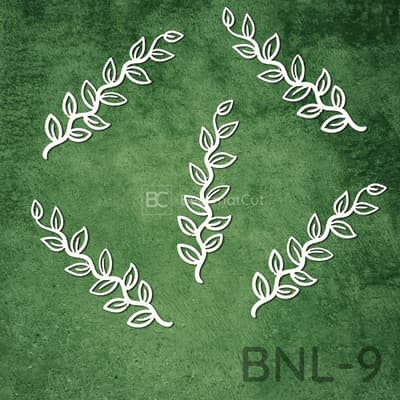 Laserowo wycinane listki, motyw roślinny do dekoracji i rękodzieła.