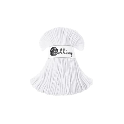 Sznurek pleciony bawełniany do makramy, 3 mm, biały, 100 m.