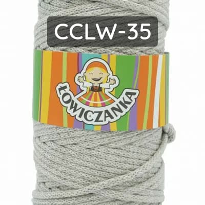 Sznurek pleciony bawełniany 5 mm do makramy i rękodzieła.
