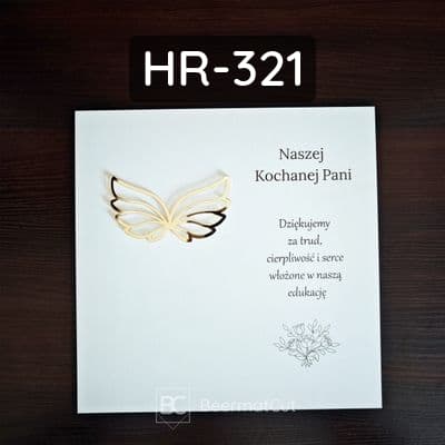 Tło do ramki dla nauczyciela, laserowane skrzydła z plexi, do dekoracji i rękodzieła.