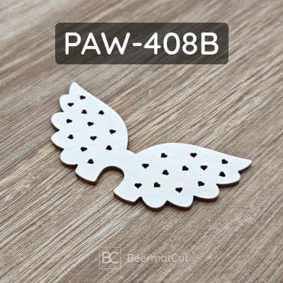 Skrzydła anioła ze sklejki wycinane laserowo, do makramy i dekoracji. 