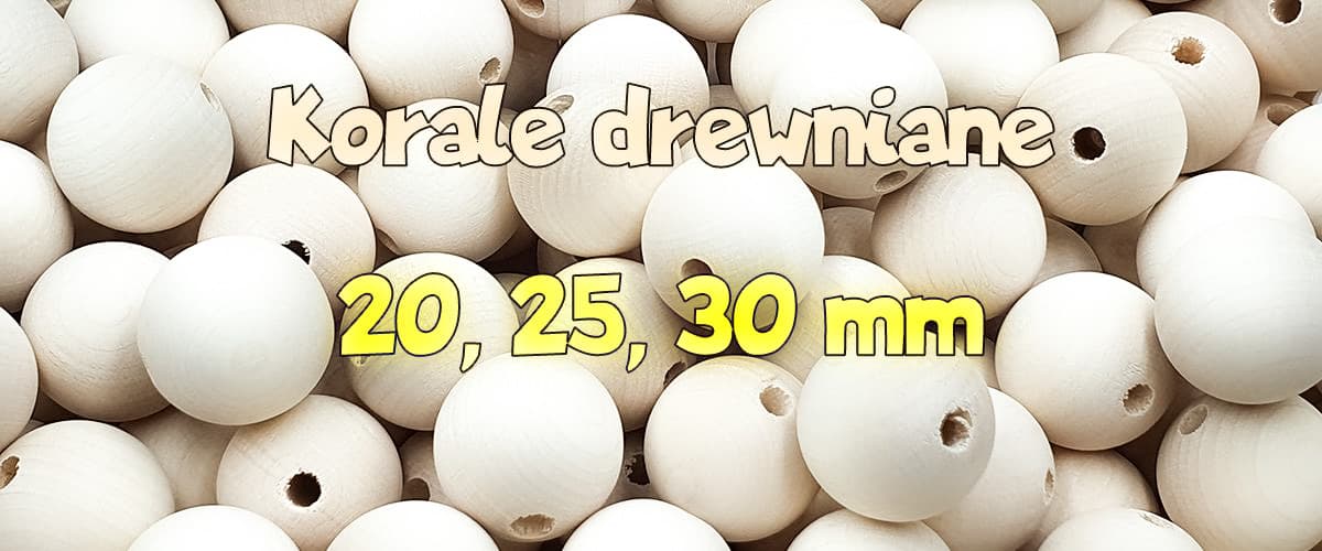Korale drewniane